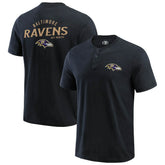 Baltimore Ravens Darius Rucker Collection Washed Henley T-Shirt - Black online