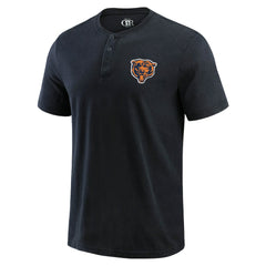 Chicago Bears Darius Rucker Collection Washed Henley T-Shirt - Black outlet