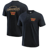 Washington Commanders Darius Rucker Collection Washed Henley T-Shirt - Black outlet
