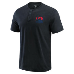 New York Giants Darius Rucker Collection Washed Henley T-Shirt - Black cheap