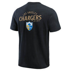 Los Angeles Chargers Darius Rucker Collection Washed Henley T-Shirt - Black discount
