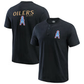 Tennessee Titans Darius Rucker Collection Washed Henley T-Shirt - Black on sale