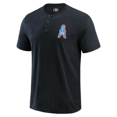 Tennessee Titans Darius Rucker Collection Washed Henley T-Shirt - Black on sale