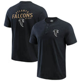 Atlanta Falcons Darius Rucker Collection Washed Henley T-Shirt - Black cheap