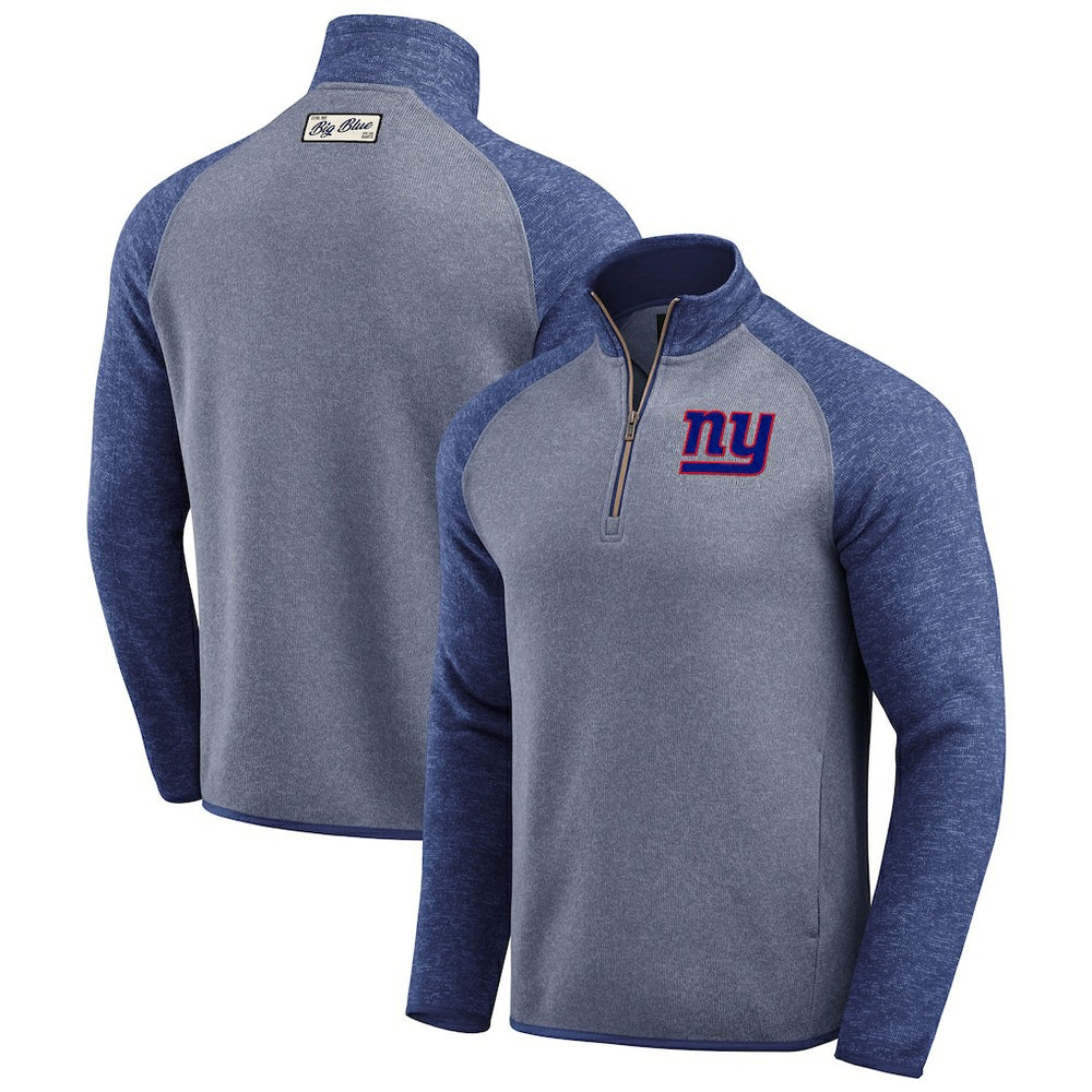 New York Giants Darius Rucker Collection Tonal Quarter-Zip Jacket - Blue sale