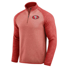 San Francisco 49ers Darius Rucker Collection Tonal Quarter-Zip Jacket - Scarlet online