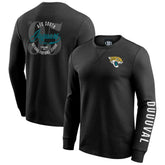 Jacksonville Jaguars Darius Rucker Collection Washed Waffle-Knit Long Sleeve T-Shirt - Black cheap