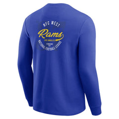 Los Angeles Rams Darius Rucker Collection Washed Waffle-Knit Long Sleeve T-Shirt - Royal for sale