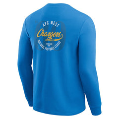 Los Angeles Chargers Darius Rucker Collection Washed Waffle-Knit Long Sleeve T-Shirt - Powder Blue cheap