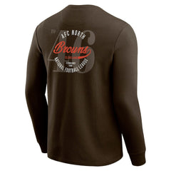 Cleveland Browns Darius Rucker Collection Washed Waffle-Knit Long Sleeve T-Shirt - Brown on sale