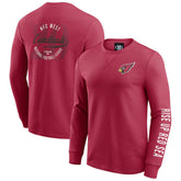 Arizona Cardinals Darius Rucker Collection Washed Waffle-Knit Long Sleeve T-Shirt - Red cheap