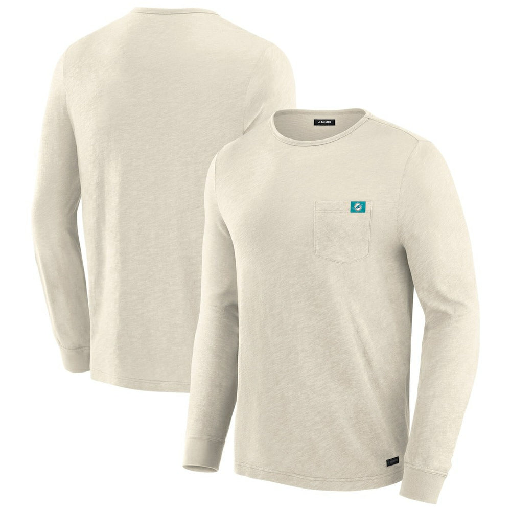 Miami Dolphins J. Palmer In-The-Pocket Long Sleeve T-Shirt - Cream cheap