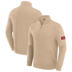 San Francisco 49ers J. Palmer Franchise Quarter-Zip Sweater - Tan discount