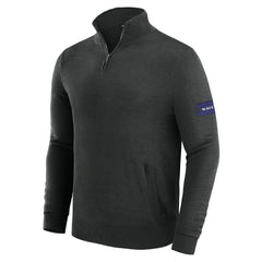 Baltimore Ravens J. Palmer Franchise Quarter-Zip Sweater - Black on sale