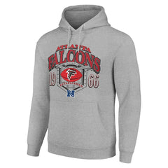 Atlanta Falcons Starter 80s Retro Pullover Hoodie - Heather Gray discount