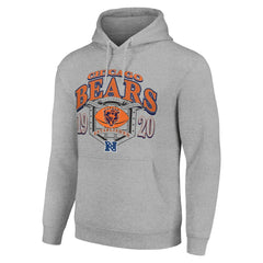 Chicago Bears Starter 80s Retro Pullover Hoodie - Heather Gray outlet