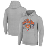 Denver Broncos Starter 80s Retro Pullover Hoodie - Heather Gray on sale