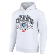 Indianapolis Colts Starter 80s Retro Pullover Hoodie - White sale
