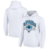 Carolina Panthers Starter 80s Retro Pullover Hoodie - White cheap