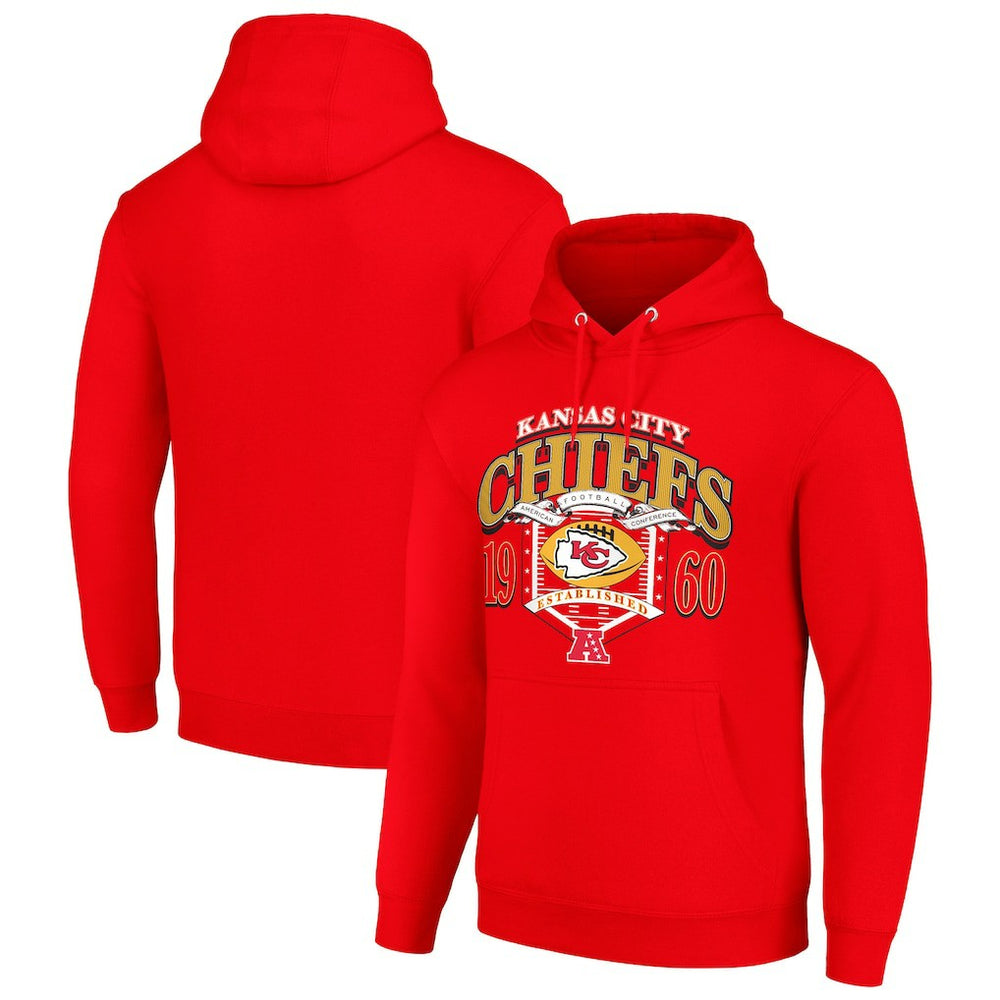 Kansas City Chiefs Starter 80s Retro Pullover Hoodie - Red on sale