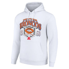 Denver Broncos Starter 80s Retro Pullover Hoodie - White outlet