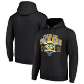 Green Bay Packers Starter 80s Retro Pullover Hoodie - Black cheap