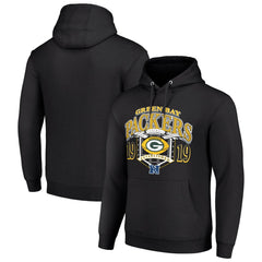 Green Bay Packers Starter 80s Retro Pullover Hoodie - Black cheap