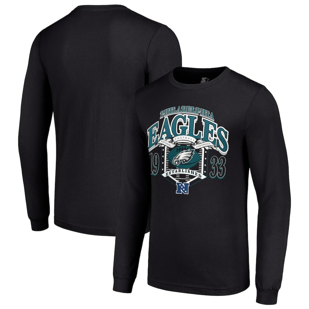 Philadelphia Eagles Starter Retro Long Sleeve Graphic T-Shirt - Black online