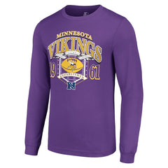 Minnesota Vikings Starter Retro Long Sleeve Graphic T-Shirt - Purple outlet