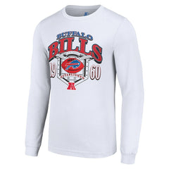 Buffalo Bills Starter Retro Long Sleeve Graphic T-Shirt - White outlet