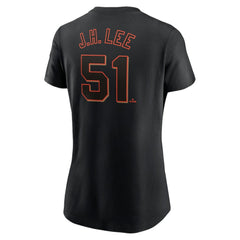 Jung Hoo Lee San Francisco Giants Women's Cooperstown Collection Fuse Name & Number T-Shirt - Black | Nike