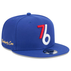 Philadelphia 76ers 2024/25 City Edition Alternate 9FIFTY Snapback Hat - Royal | New Era on sale