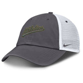 Athletics Wordmark Club Adjustable Trucker Hat - Gray | Nike