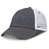 Chicago Cubs Wordmark Club Adjustable Trucker Hat - Gray | Nike