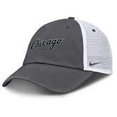 Chicago White Sox Wordmark Club Adjustable Trucker Hat - Gray | Nike