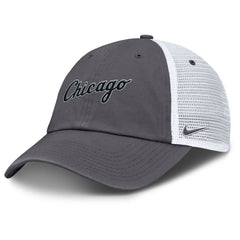 Chicago White Sox Wordmark Club Adjustable Trucker Hat - Gray | Nike