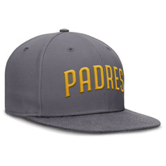 San Diego Padres Performance True Fitted Hat - Gray | Nike