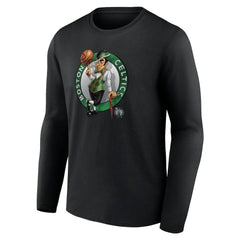 Boston Celtics Midnight Mascot Long Sleeve T-Shirt - Black outlet