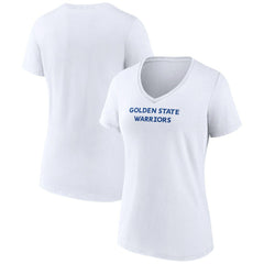 Golden State Warriors Women's Wordmark Home V-Neck T-Shirt sale - White cheap