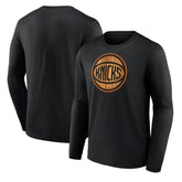 New York Knicks Hardwood Long Sleeve T-Shirt - Black cheap