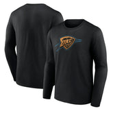 Oklahoma City Thunder Hardwood Long Sleeve T-Shirt - Black sale