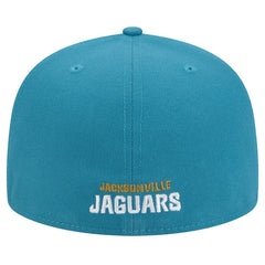 Jacksonville Jaguars New Era Throwback Crawl Omaha 59FIFTY Fitted Hat - Teal online
