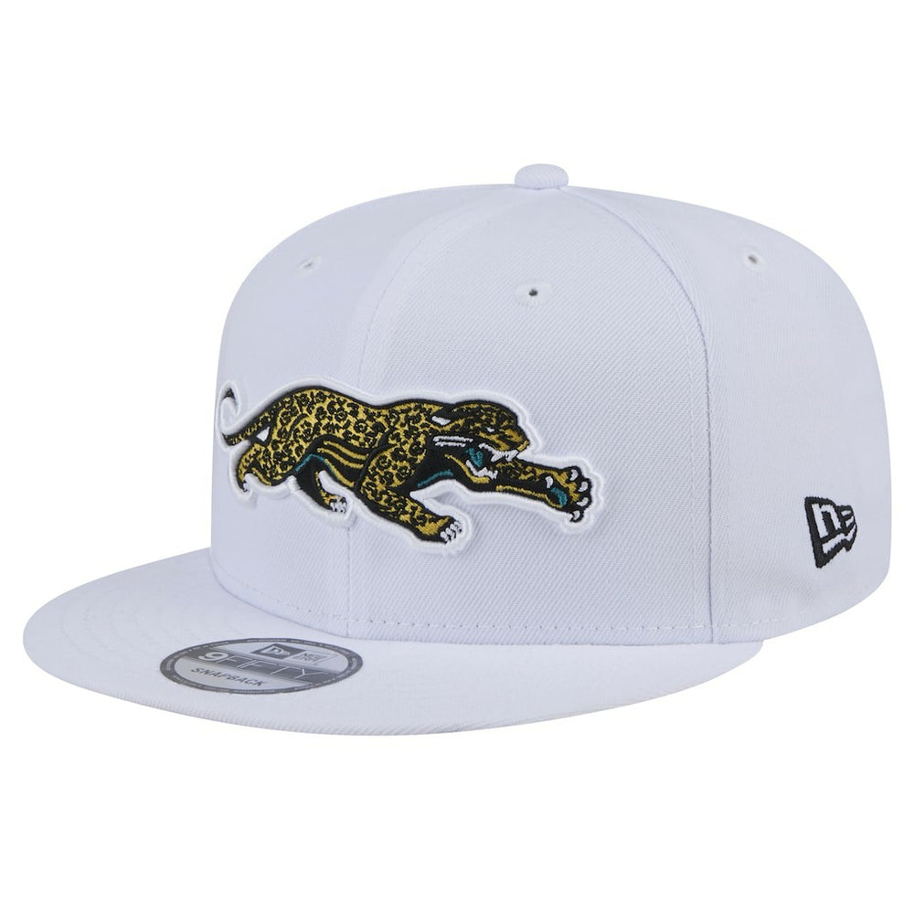 Jacksonville Jaguars New Era Throwback Crawl Standard 9FIFTY Snapback Hat - White online
