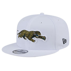 Jacksonville Jaguars New Era Throwback Crawl Standard 9FIFTY Snapback Hat - White online