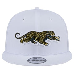Jacksonville Jaguars New Era Throwback Crawl Standard 9FIFTY Snapback Hat - White online