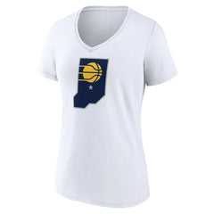 Indiana Pacers Women's Alternate Logo V-Neck T-Shirt - White sale