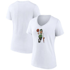 Boston Celtics Women's Alternate Logo V-Neck T-Shirt - White cheap