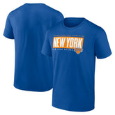 New York Knicks Blocked Out T-Shirt - Blue cheap