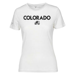 Colorado Avalanche Levelwear Women's Maddox City Capsule T-Shirt White