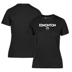 Edmonton Oilers Levelwear Women's Maddox City Capsule T-Shirt Black